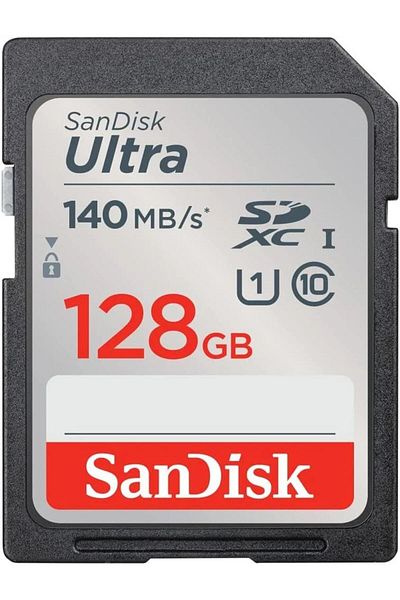 SanDisk Ultra 128gb 140mb/s Sdhc/sdxc Class 10 UHS-I Memory Card Sdsdunb-128g-gn6ın