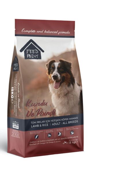 FEED POINT Kuzu Etli Ve Pirinçli Köpek Maması 15 Kg.