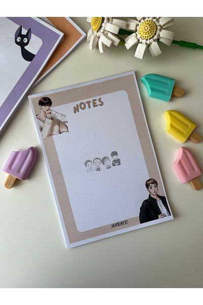 Hara Company Bj Alex A5 Size Notepad