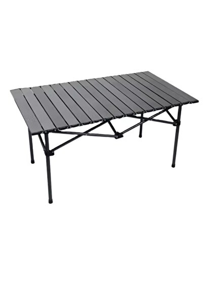 Reidan Siyah Büyük Boy Kamp Masası  Katlanır Piknik Çanta Tipi Balkon Bahçe M...