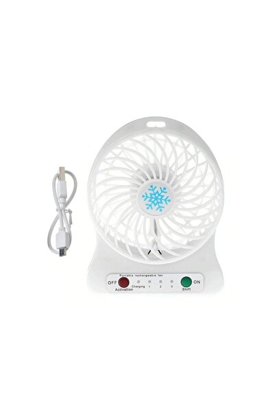 Everest Şarjlı Fan Mini Taşınabilir Masa Üstü Vantilatör