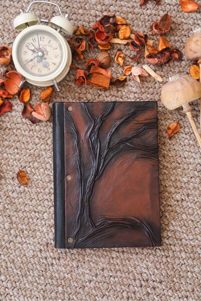 Legend Deri El Yapımı Hakiki Deri Dikişli Şamua Kağıt Eskitme Hediyelik Anı G...