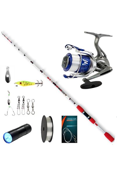 LİNEAEFFE Lineaeffe Squıddy 1,60 Mt 50-100 gr - Vigor Power 6000 Tekne Olta Seti