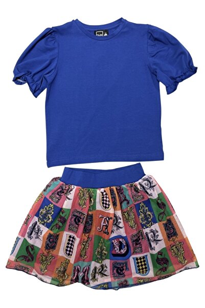 Cloise Set fustă sax pentru fete cu pantaloni scurți