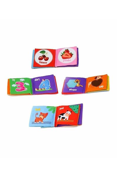 BABYCİM My Baby's First Book Set Rustling Cloth Book 4 Types