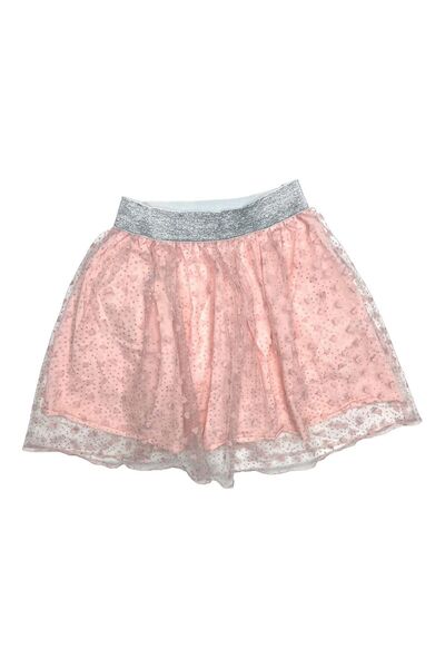 Cloise Дитяча спідниця з тюлем, рожева з сердечками