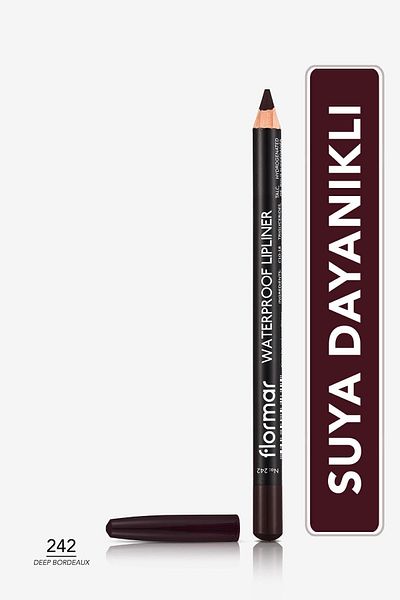 Flormar Waterproof Waterproof Lipliner - Deep Bordeaux Lip Liner No:242 1.14g