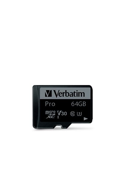 Verbatim 64gb Pro U3 Micro Sdxc Memory Card