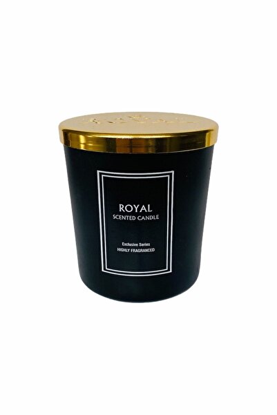 ROYAL MUM Royal Lux Powder Soft (PUDRA) Aromalı Bardak Mum - - Lüks Gold Kapaklı - 165 gr