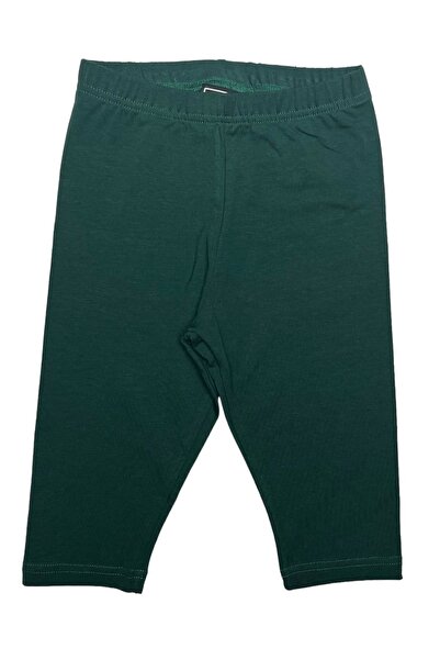 Cloise Nefti Green Children's Capri Leggings Cotton and Lycra Stretchy