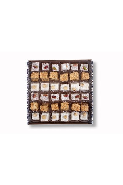 LOQO Mixed Nut, Chocolate, Sultan Gift Box Turkish Delight (SPECIAL FABRIC BAG GIFT) Net 500 g