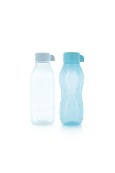 Tupperware Eco Sise 310ml Blue and Square 500 ml Blue 2-pack