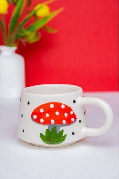 İlbay Çini Takı Ceramic mushroom mug