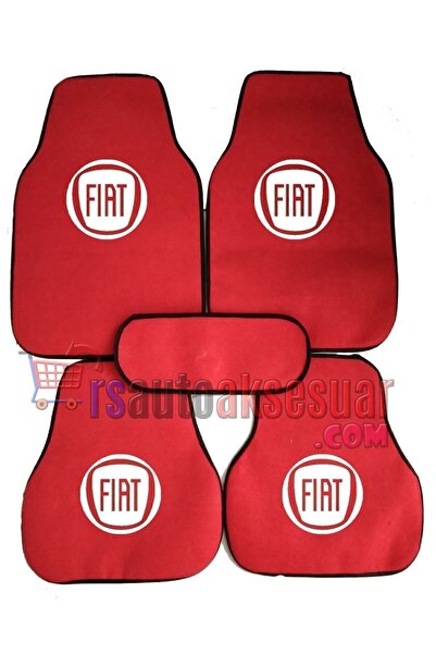 RS AUTO AKSESUAR Fiat Fiorino Halı Paspas Kırmızı Renk