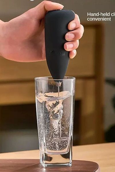 MUHEN Handheld Battery Operated - Portable Latte and Cappuccino Milk Frother, Mixer Solution