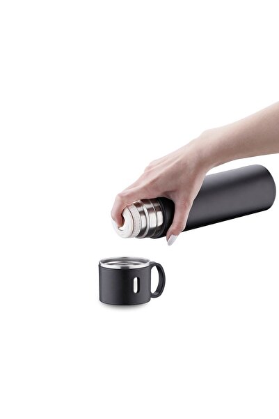 KORKMAZ Enjoy Siyah Termos 580 ml