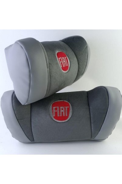sekutuning Fiat Uyumlu Gri 5d Boyun Yastığı Tay Tüyü Yumuşak 2 Adet