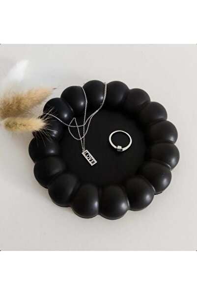 ROSES SHOP Bubble Decorative Plate, Jewelry Plate, Candle Holder, Coaster