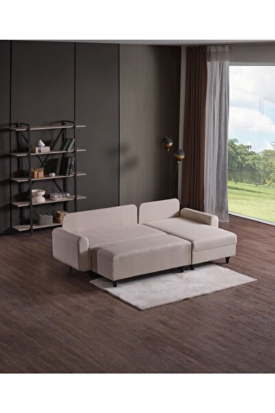 Kagu Corner Flavia Köşe Takımı Puflu
