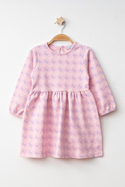 My Hanne Kelebek Desenli Elbise 73517