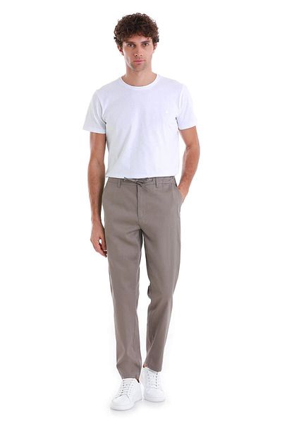 Hatemoğlu Παντελόνι Jogger με ίσια πλαϊνή τσέπη Mink Dynamic Fit