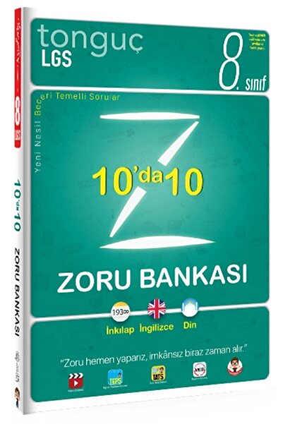 Tonguç Yayınları 8.sınıf 10'da 10 Zoru Bankası Kolektif