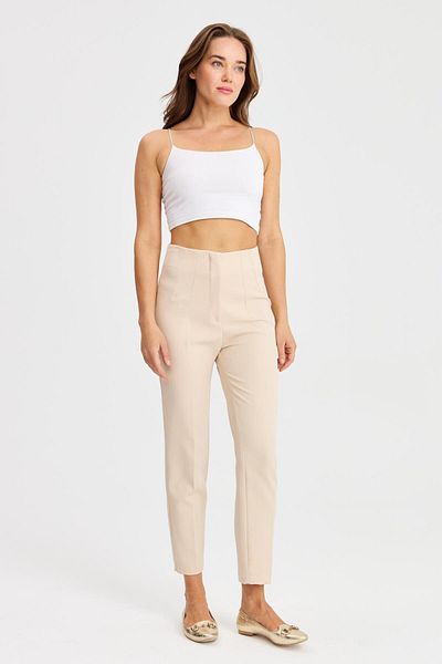 Two Mail Skinny Leg Trousers STONE
