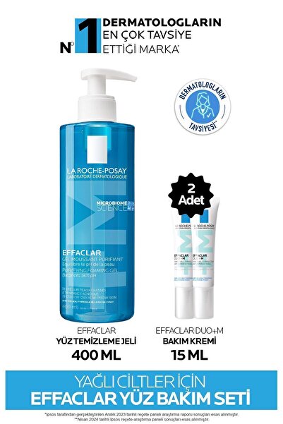 La Roche Posay Yağlı ve Sivilceye Eğilim Gösteren Ciltler için Effaclar Yüz Bakım Seti