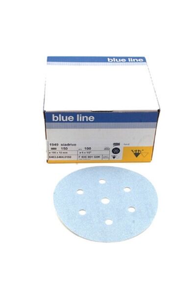 blueline 1949 Siadrive Sia 7 Delikli Cırt Zımpara 100 Kum Isviçre Malı 100 Ad...