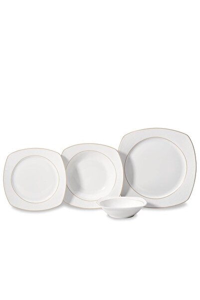 KORKMAZ Mona Collection 60 Parça Kare Yemek Takımı
