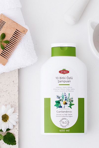 Otacı 10 Plant Extract Shampoo for Shiny Hair - Vibrant Package