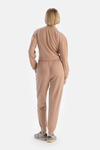 Dagi Tesatura Modal - Pantaloni Jogger Maro Lapte