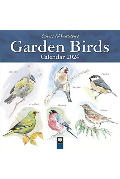 Hachette Chris Pendleton Garden Birds Wall Calendar 2024 Art Calendar