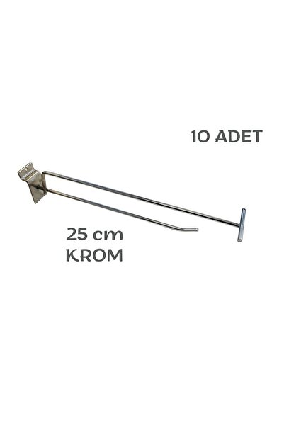 Özfiliz Mağaza Ekipmanları (10 Adet) Ahşap Kanallı Pano Ve Etiket Demiri Takma Tel Askılık, Metal Askı, Tel Askı Çubuğu