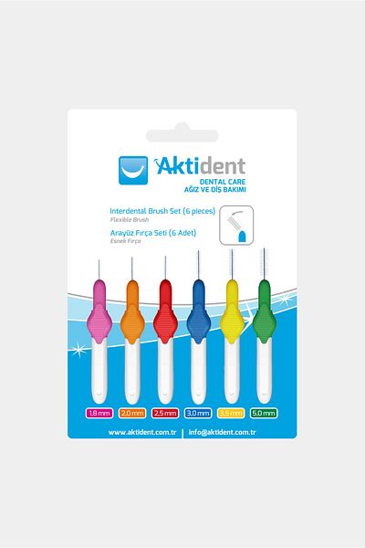 Aktident Mixed Interface and Brush Set - 6 Pcs