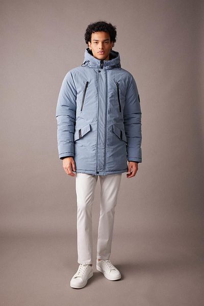 DeFacto Water Repellent Zipper Hooded Parka - Double Pocket A1310Ax23Wn