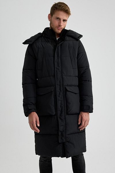 DeFacto Vodoodpudivá parka na zips s kapucňou – dvojité vrecko A2902Ax23Wn