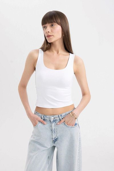 DeFacto Kołnierzyk U Slim Fit Basic Athlete - C2622Ax24Sp