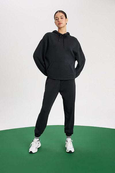 DeFacto Fit Sportsman Jogger Sweatpants Standard Fit Modal Double Pocket Basic Plain B1794Ax24Sp