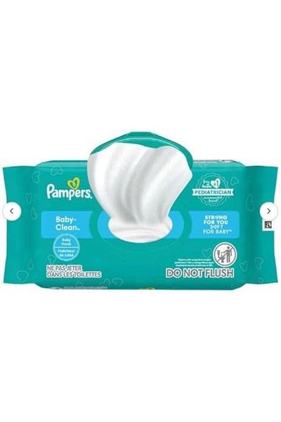 Pampers Fresh Clean Baby Scent Wipes, 12 Packs (12 x 52 Count)