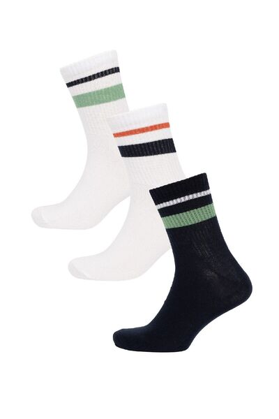 DeFacto Set de 3 șosete din bumbac pentru bărbați - elastic confortabil C6726...