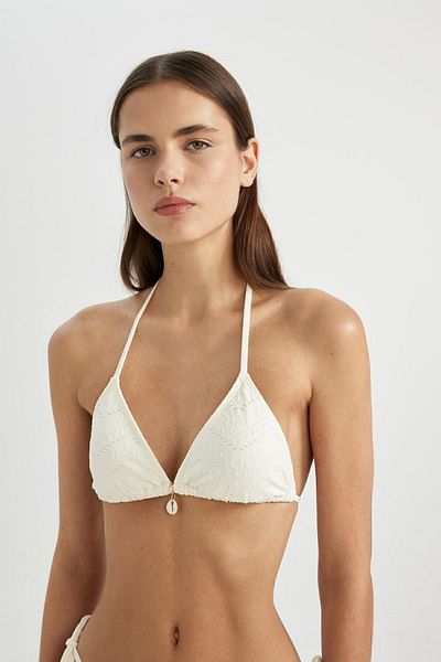 DeFacto Brode – Besticktes Triangel-Bikinioberteil mit normaler Passform – B6894ax24sm
