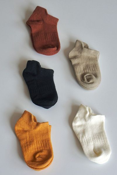 Vennusbaby 5 Pack Seamless Children's Ballerina Socks