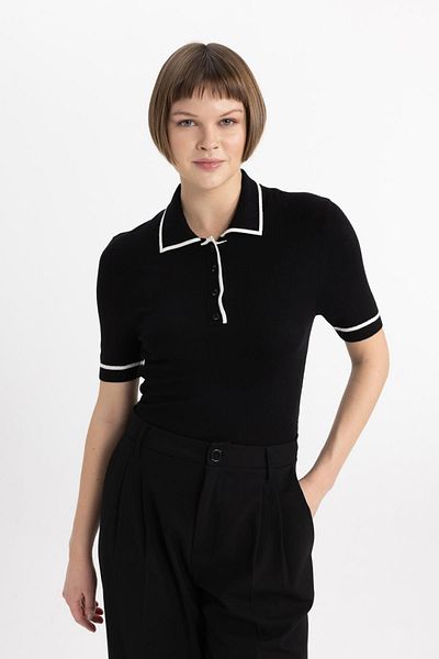 DeFacto Pulover montat cu gât polo C1498ax24sp
