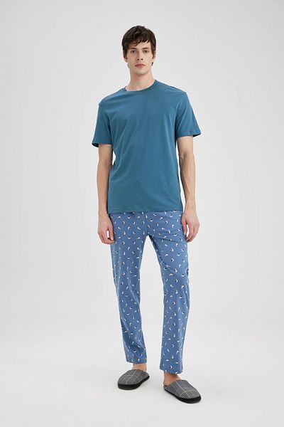 DeFacto 100 % Baumwolle, neues Basic-T-Shirt mit normaler Passform und Rundhalsausschnitt, einfarbig, kurzärmelig, V7699az24sp