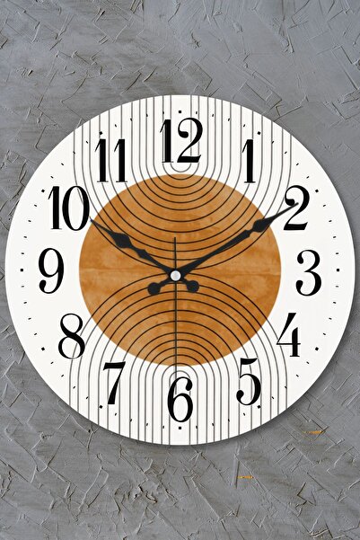 Muyika Marrone Bombe Real Glass Silent Movement 36cm Wall ClockPds-36
