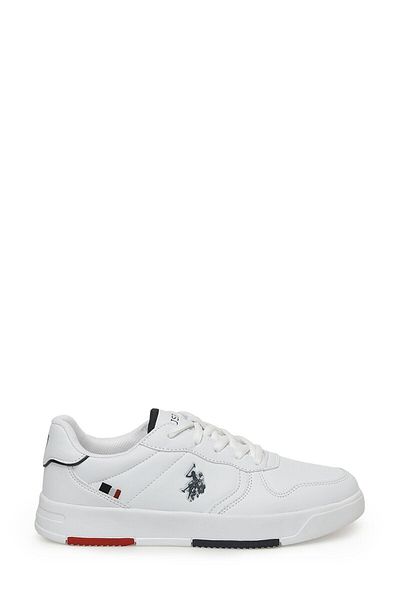U.S. Polo Assn. White Comfort Sole Women's Sports Shoes - Lace-Up