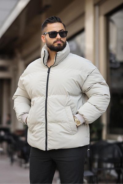 inpool Oversize Winter and Spring Jacket - Water and Wind Resistant, Stand Collar 24Usec09
