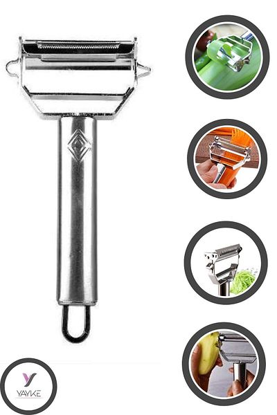 Yayke Stainless Steel Julienne Peeler Practical Vegetable Peeler