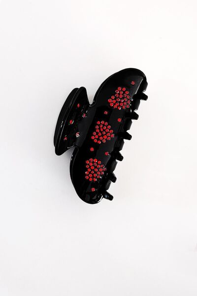 New Obsessions Luxury Acetate Latch Buckle with Stoned Heart